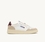 ZAPATILLAS MEDALIST LOW DE ANTE Y PIEL BLANCAS Y BURGUNDY